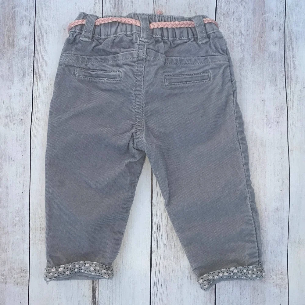 Carter's Corduroy Pants with Rope Belt (Size 6 Months)